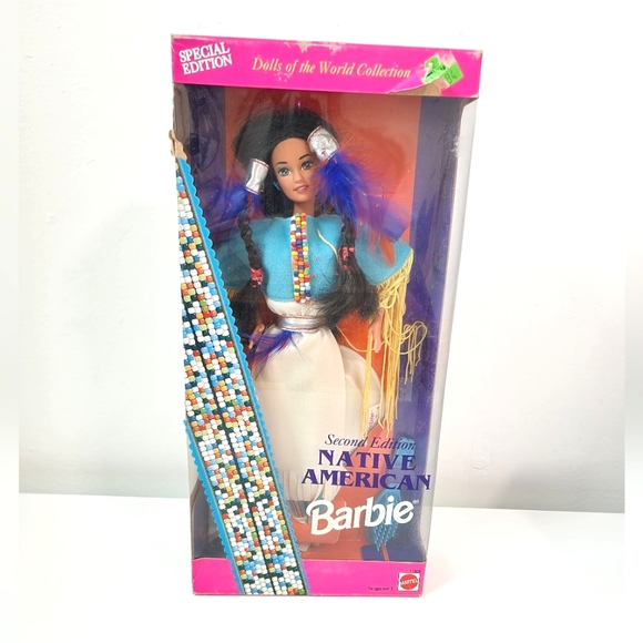 Vintage Special Collectors Edition Mattel Native American Barbie Dolls Full Set - Picture 6 of 16